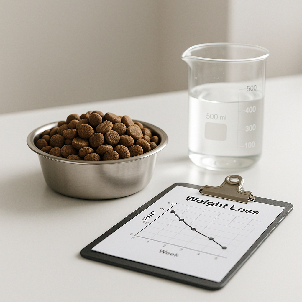 Labrador suivant un régime de perte de poids